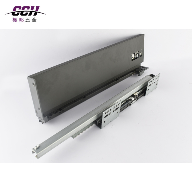 Full Extension Ball Bearing Rail Kitchen Cabinet Drawer Slides Slim Box Slides Heavy Duty Drawer Slide