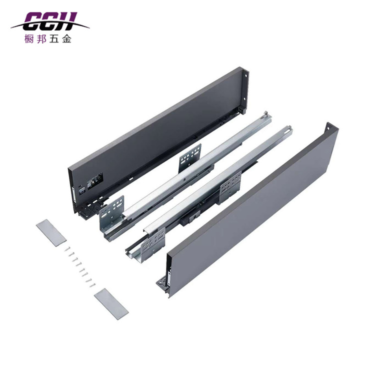 Kitchen cabinet drawer slides slim box slides heavy duty full extension ball bearing track