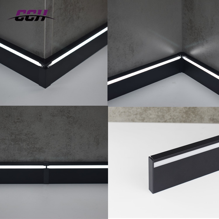 Led Floor Skirting Light Board Wall Skirting Board For Home Use LED Aluminum Profile For Kitchen Baseboard