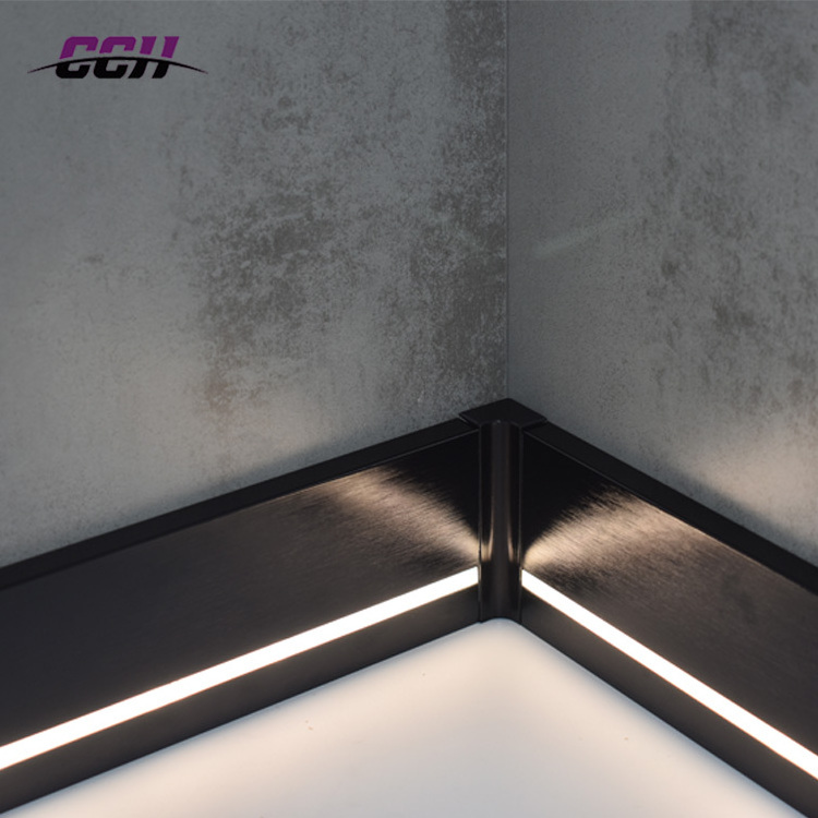 Led Floor Skirting Light Board Wall Skirting Board For Home Use LED Aluminum Profile For Kitchen Baseboard