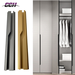 Modern Furniture Luxury Wardrobe Aluminum Zinc Door Handle Drawer Kitchen Cabinet Pull Handles Profile