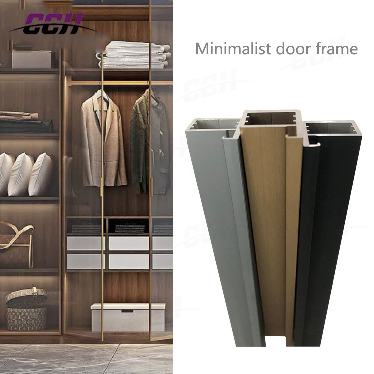 Aluminum Profile Wardrobe Closet Glass door Frame Aluminum Glass Door and Window Frame