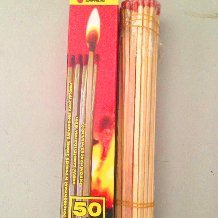 11 Inch extra Long Reach Match 50 Pack Wooden Fireplace Matches