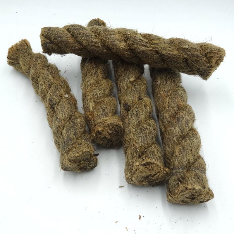 Outdoor Emergency survival hemp paraffin rope Quick Wick Tinder