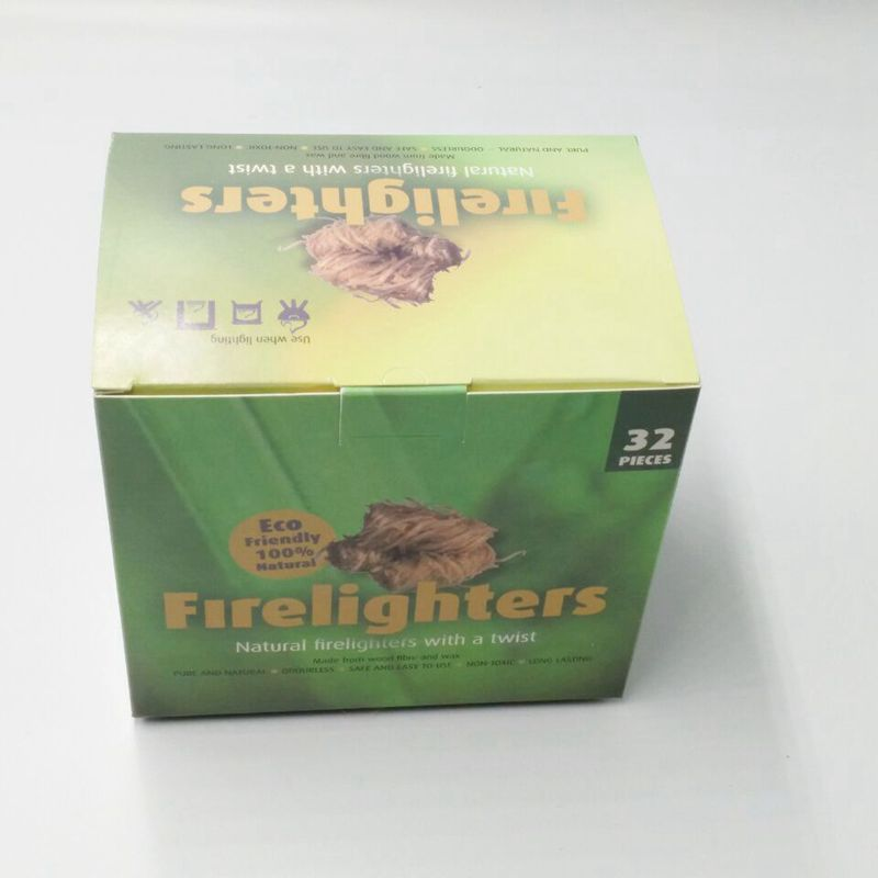 high quality wood wool firelighter firestarter with wax for BBQ Chimineas Firepits Pizza ovens