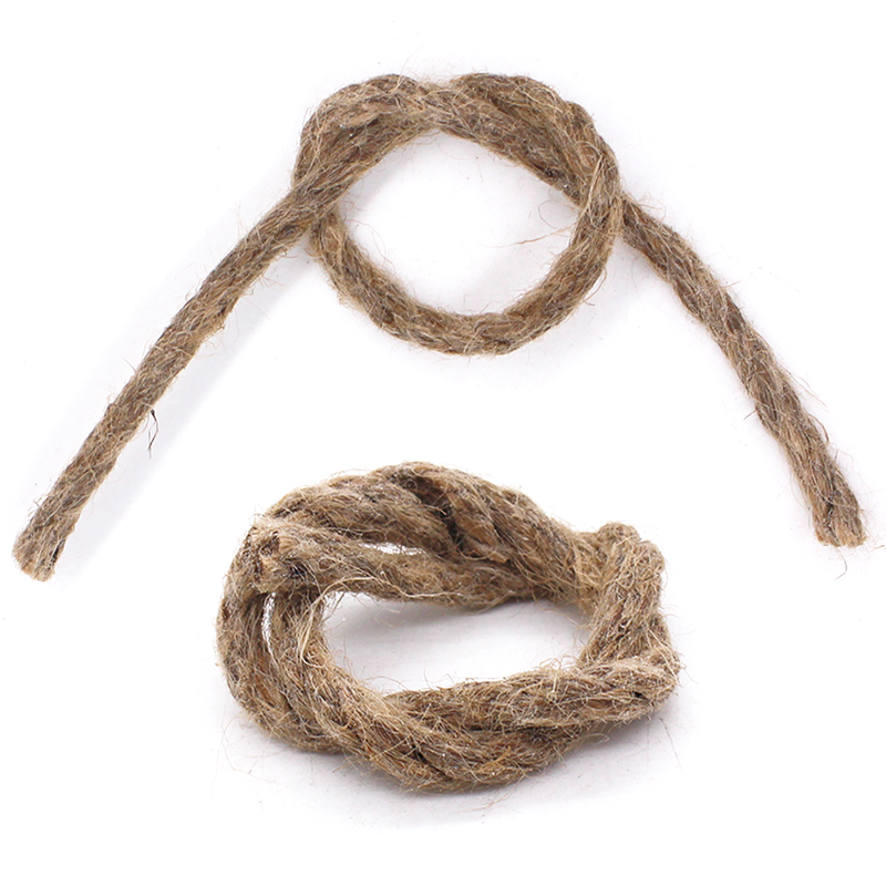 Hemp Rope Waxed Fire Lighter Quick Tinder for Camping Hiking Survival Gear