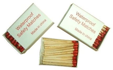 Customized Waterproof Wooden Match Stick Colorful Black & Pink Match Head Household Safety Outdoor Paper Boxes Packaged Matches