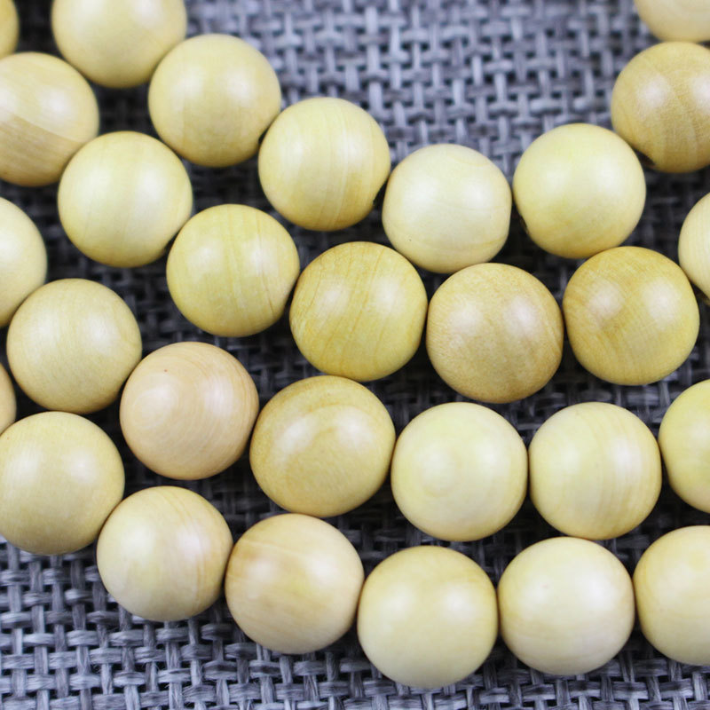 Wholesale Natural Boxwood Wood Beads Bracelets 8mm108 Mala Buddha Rosary Beads Friendship Unisex Bracelet Jewelry