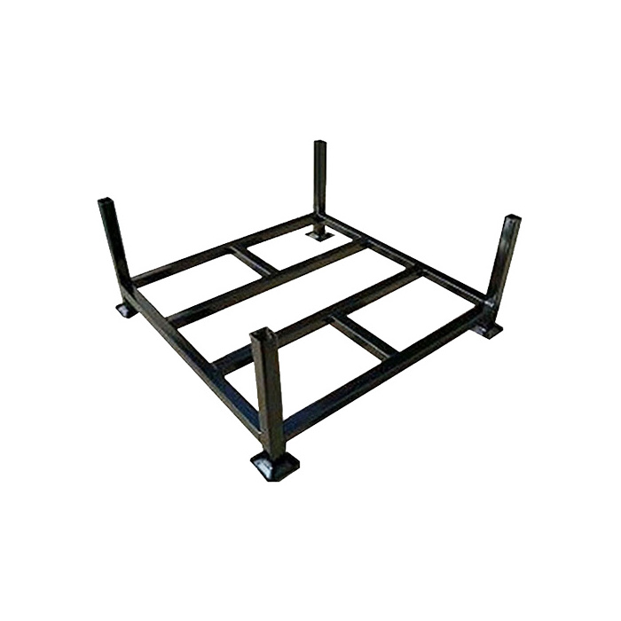 Portable Detachable Metal Stacking Shelves Square Pallet Storage Rack Tire Rack Supermarket Shelves