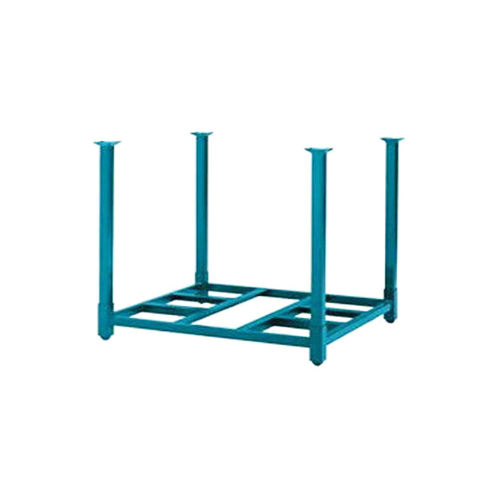 Portable Detachable Metal Stacking Shelves Square Pallet Storage Rack Tire Rack Supermarket Shelves