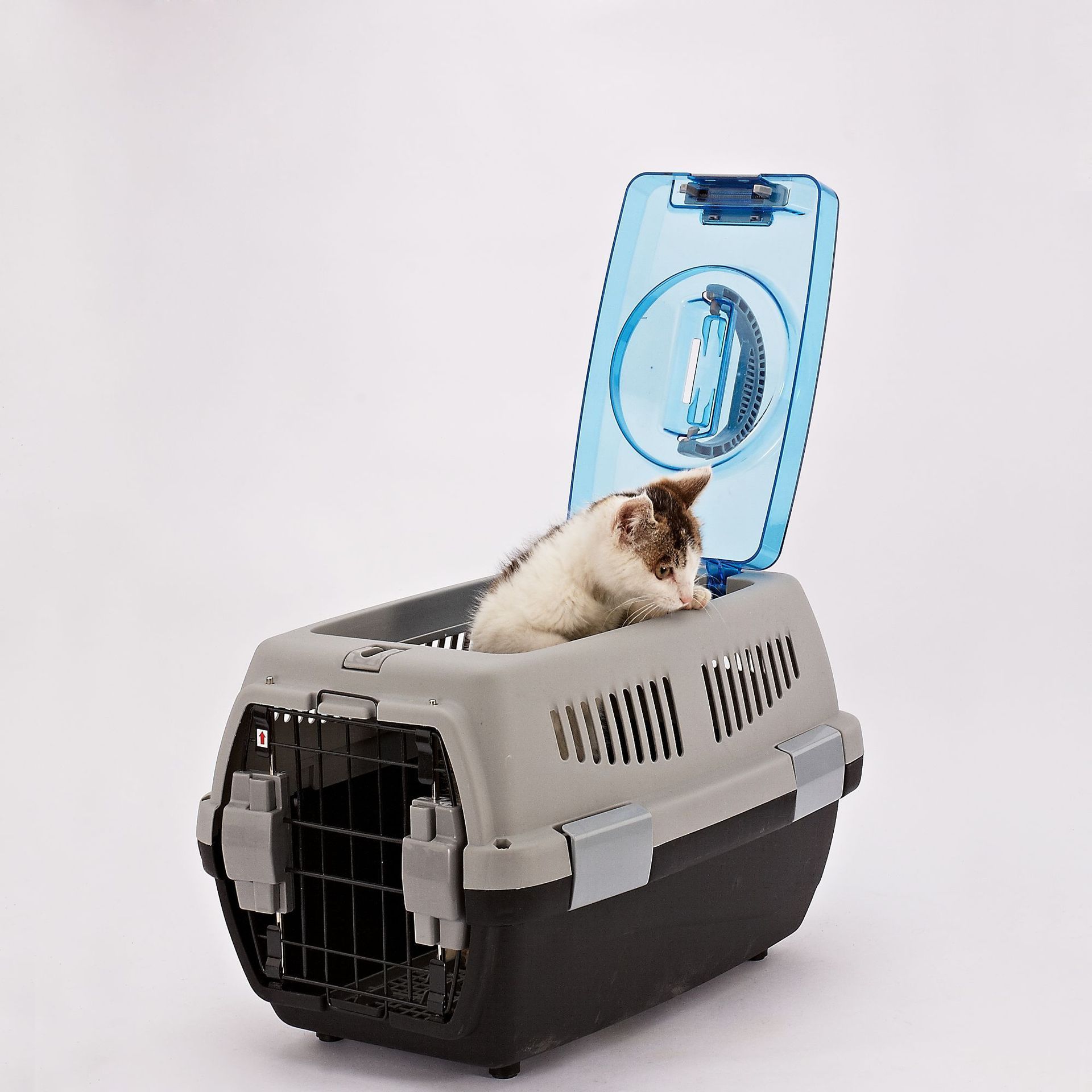 High Quality Airline Approve Travel Cat Dog Pet Flight Case Folding Portable Pet Travel Carrier Cat Plastic Cage