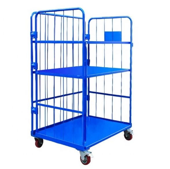 Industrial storage trolley wheel 6 inch small cargo trolley