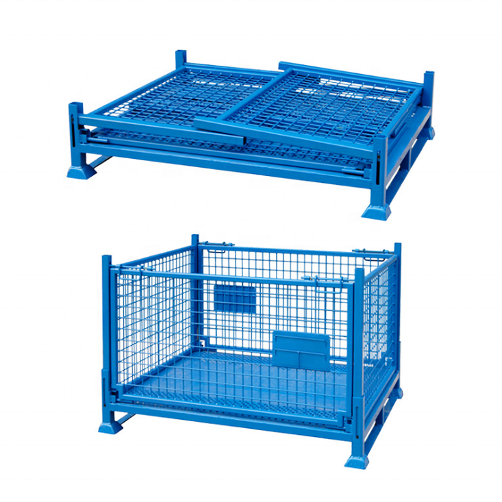 Recycle Cage Caille Garbage Cage Lift Pallet Storage Metal Firewood Cage