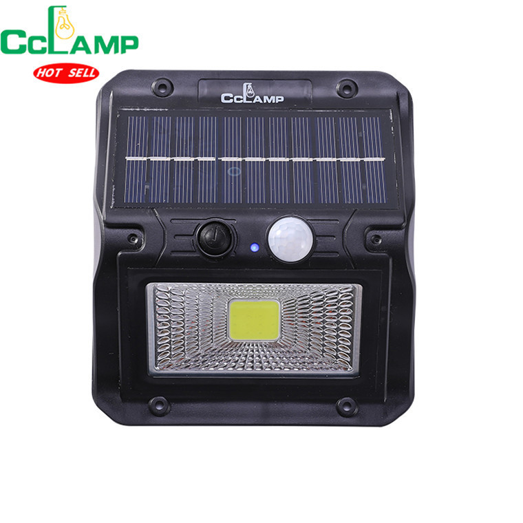 CCLAMP Outdoor LED Solar Lights  with Light Motion Sensor Solar Light with 3000mAh Battery for Wall Porch Shed Barn Garage