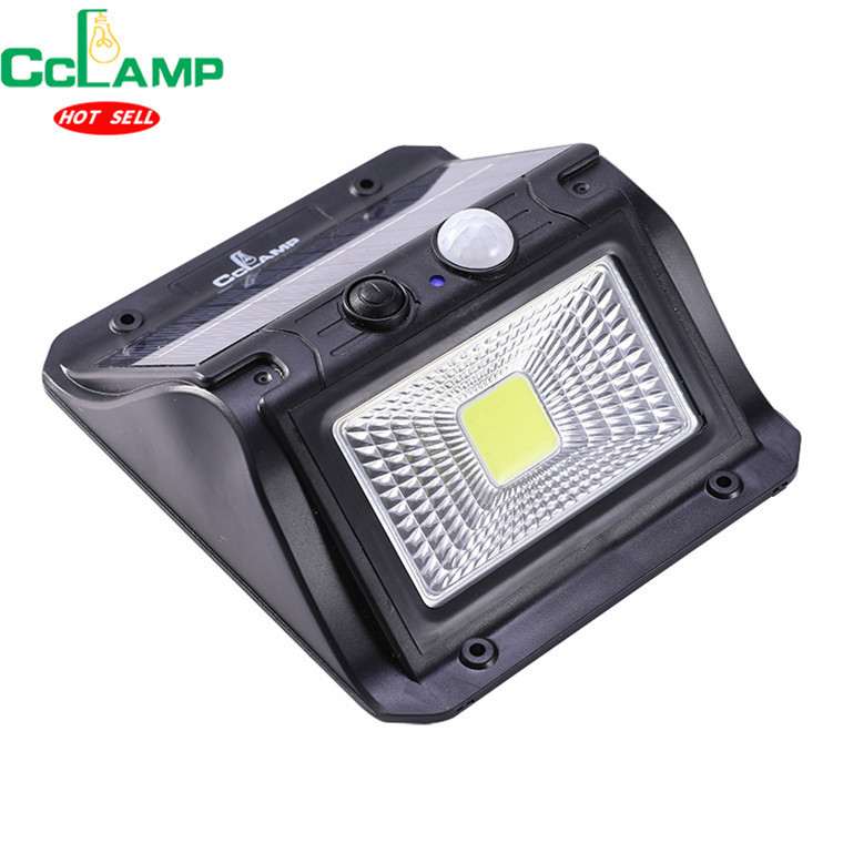 CCLAMP Outdoor LED Solar Lights  with Light Motion Sensor Solar Light with 3000mAh Battery for Wall Porch Shed Barn Garage