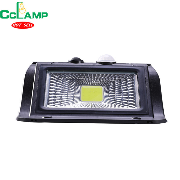 CCLAMP Outdoor LED Solar Lights  with Light Motion Sensor Solar Light with 3000mAh Battery for Wall Porch Shed Barn Garage