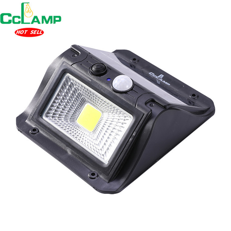 CCLAMP Outdoor LED Solar Lights  with Light Motion Sensor Solar Light with 3000mAh Battery for Wall Porch Shed Barn Garage