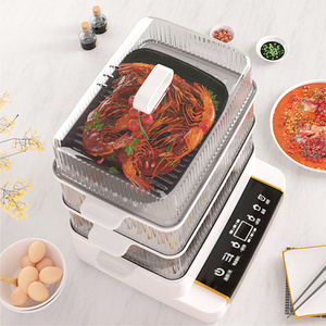 2023 Multi-Purpose 3 Layer Kitchen Digital Smart Warmer Cooker Kitchen Appliance Egg Dim Sum Dumpling Electric Food Steamer