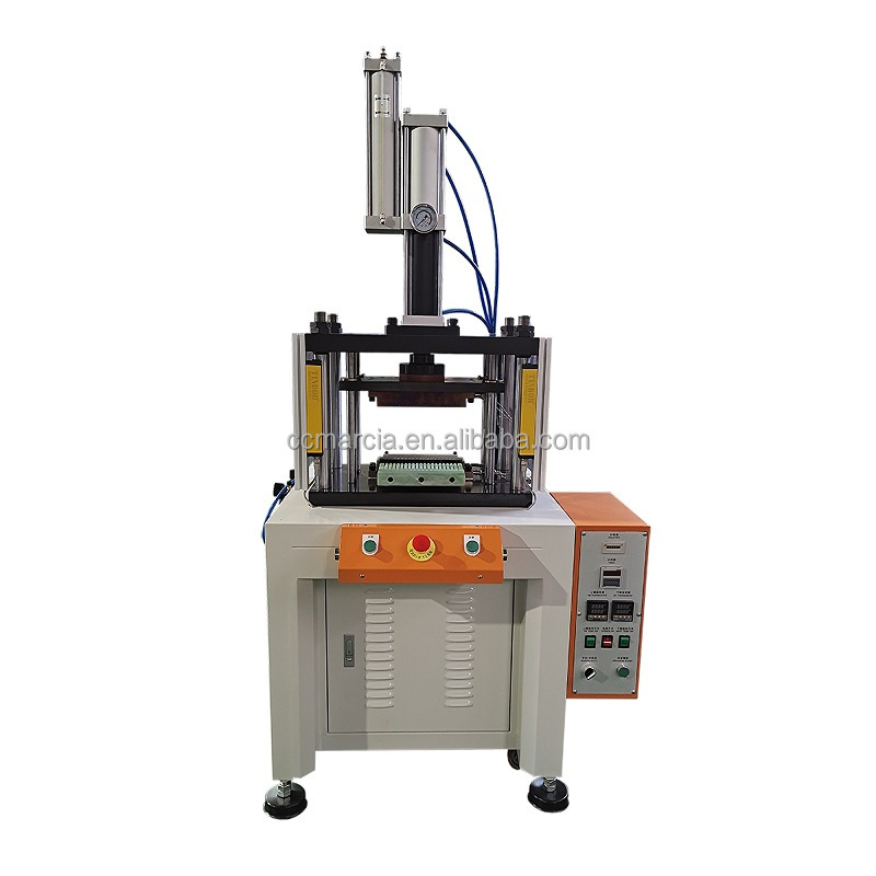 China automatic tea forming slide table hot and cold hydraulic press