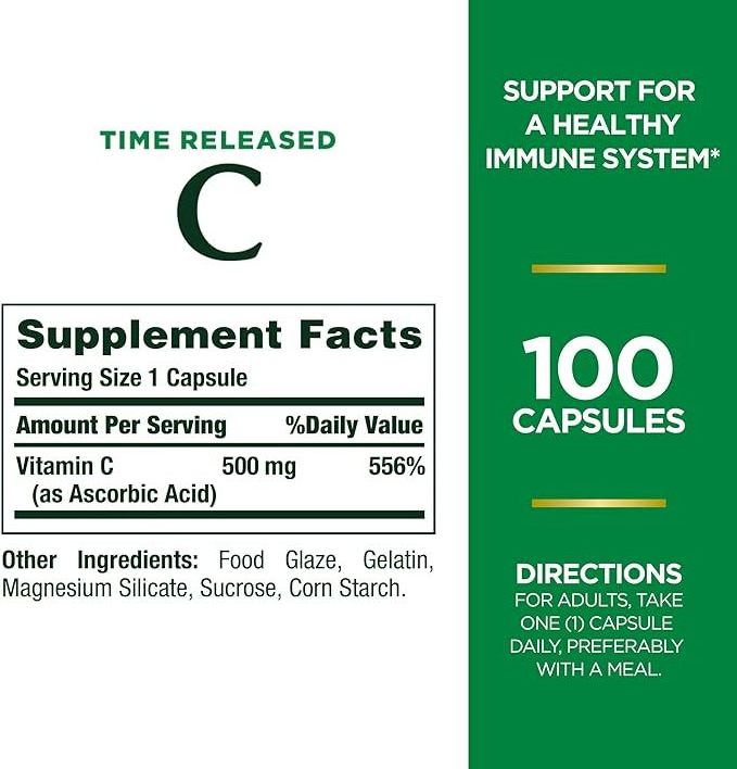 OEM Vitamin C Capsule vitamin supplement Immune support NON-GMO health care vitamin