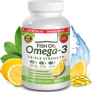 OEM ultra Concentrated Omega 3 Fish Oil , Triple Strength Omega 3 Fish Oil Supplements, 2400 mg Pure Omega3, High EPA DHA