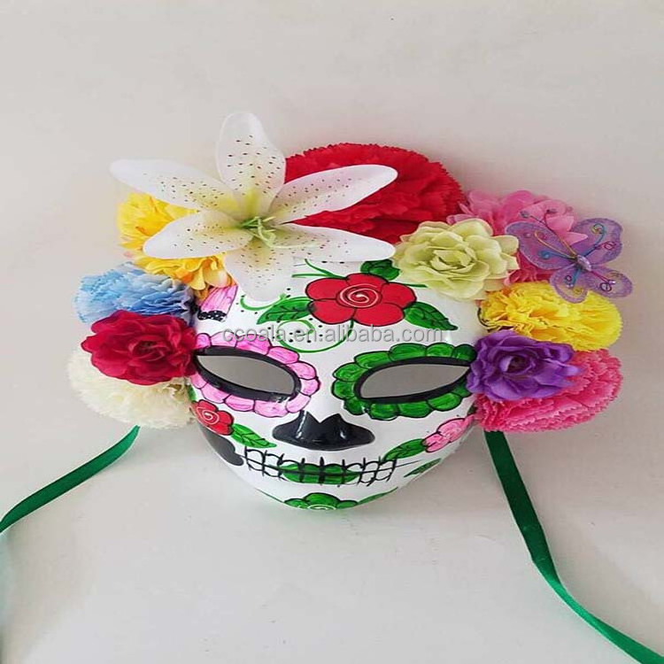 Day Of The Dead Mexico Festival Sugar Skull Male Mask Costume Mask