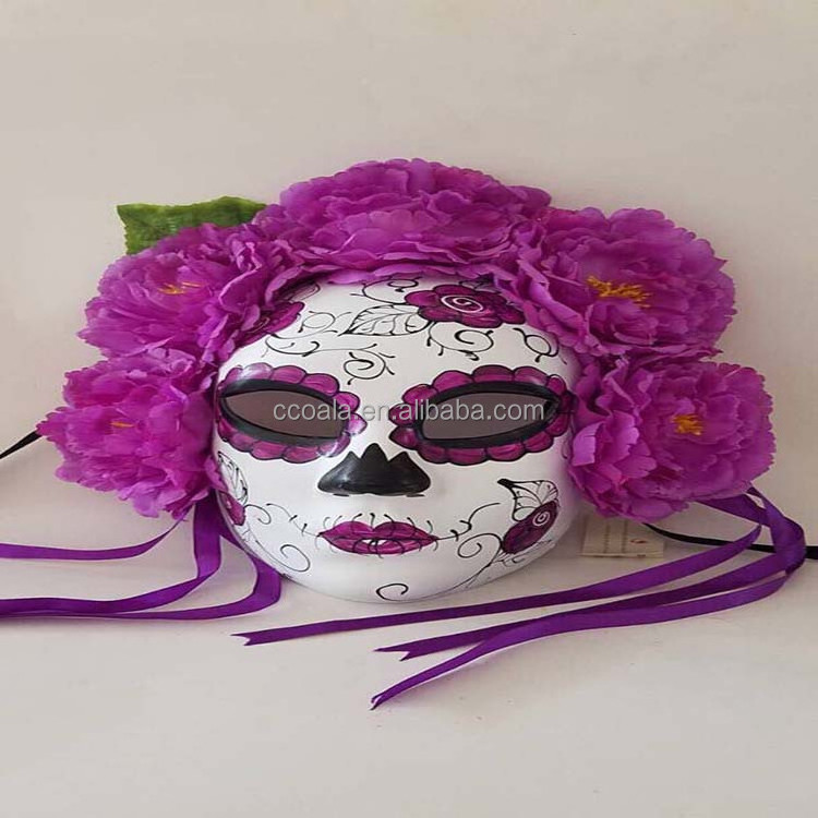 Day Of The Dead Mexico Festival Sugar Skull Male Mask Costume Mask