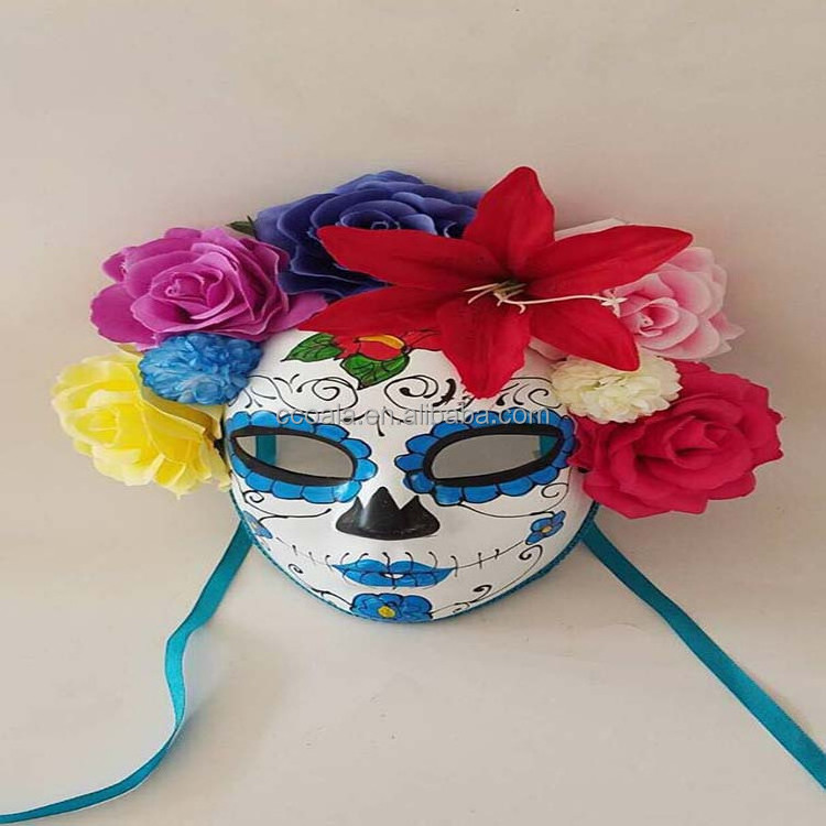 Day Of The Dead Mexico Festival Sugar Skull Male Mask Costume Mask