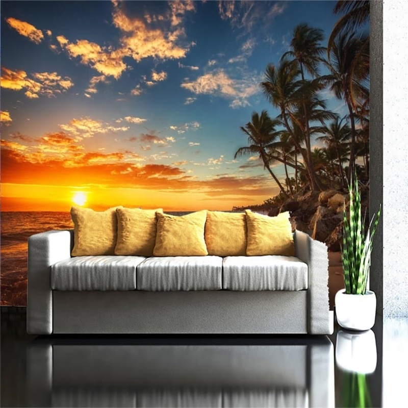 3D Wall Murals For Living Room Photos Wallpaper Home Decoration Rain Forest Plant Wallpaper