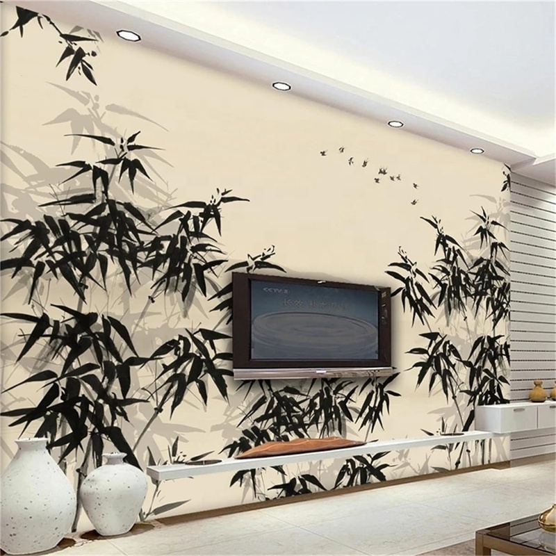 Bamboo Forest 3D Wallpaper Self-adhesive High Quality Wallpaper Chinese Pattern Wallpaper