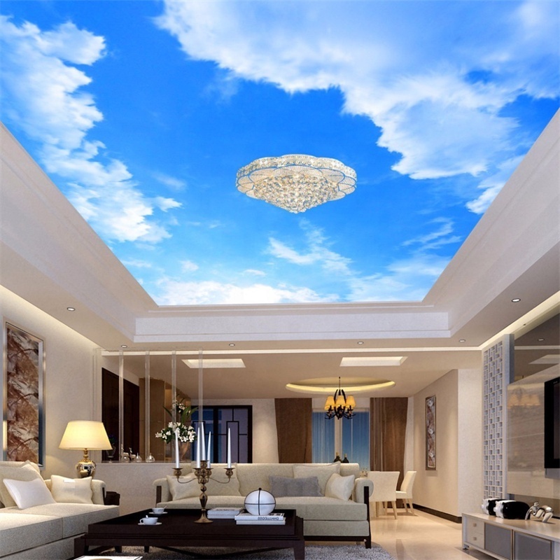 Ceiling Wallpaper Sky 3D Wall Papers Self-adhesive Wallpaper for Ceiling Mirror Sticker Wallpaper 3D