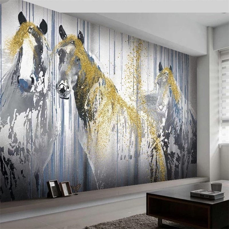 Wall Peel And Stick Murals Home Interior Door Wallpaper Large Mural Horses