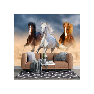 Wall Peel And Stick Murals Home Interior Door Wallpaper Large Mural Horses