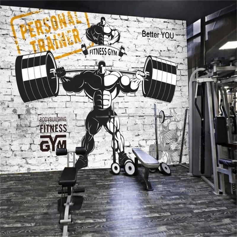 Custom Wall Murals Peel and Stick Designer Wall Mural for Gym Room Wall