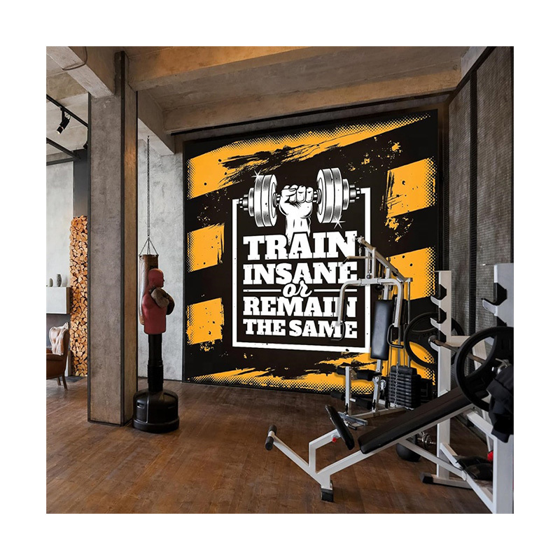 Custom Wall Murals Peel and Stick Designer Wall Mural for Gym Room Wall