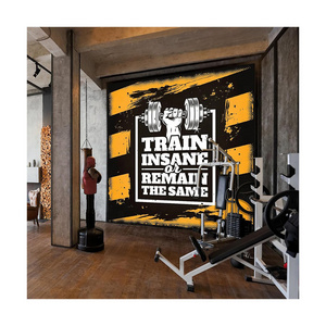 Custom Wall Murals Peel and Stick Designer Wall Mural for Gym Room Wall