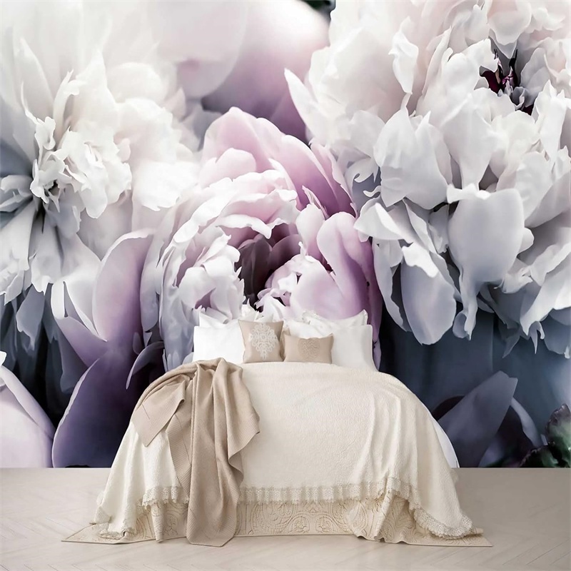 3D Wallpapers TV Background Wall Mural Vinal Wall Mural Peel And Stick Wall Mural Peonies