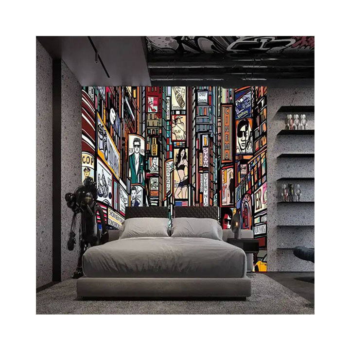 \Wall Mural Peel And Stick Wall Mural Photo Wallpaper Bookshelf 3D Wall Mural Wallpaper Buddha Statue Religion