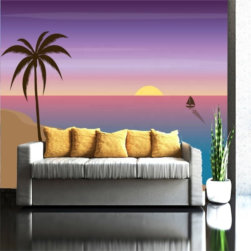 3D Wall Murals For Living Room Photos Wallpaper Home Decoration Rain Forest Plant Wallpaper