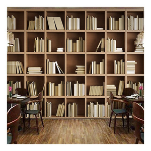 Wall Mural Photo Wallpaper Bookshelf 3D Photo Wallpaper Luxury Wallpaper