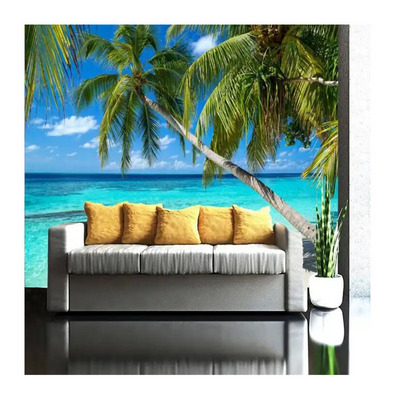 Tropical Wallpaper 3D Home Decoration Wallpaper Ocean Beach Mural Wallpaper 3D Living Room