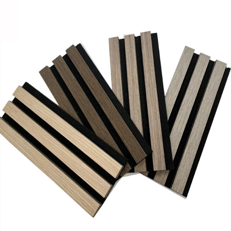 High quality soundproof wall panels MDF akupanel wood slatted wall acoustic panels for interior decoration Wall