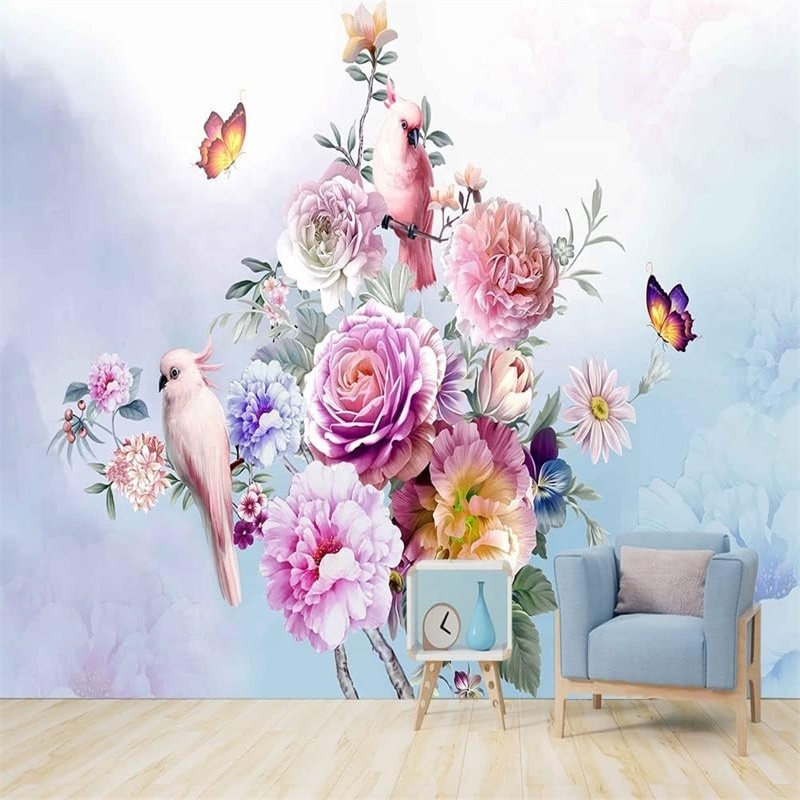 Wall Murals Nature 3D Wall Mural Peonies Wall Mural Peel And Stick Quality