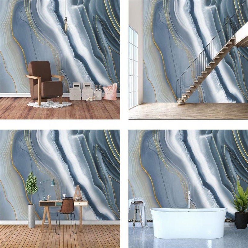 Self Adhesive Vinyl Contact Paper PVC Peel And Stick Wallpaper Marble Pattern Waterproof 3D Wall Paper For Kitchen Bathroom