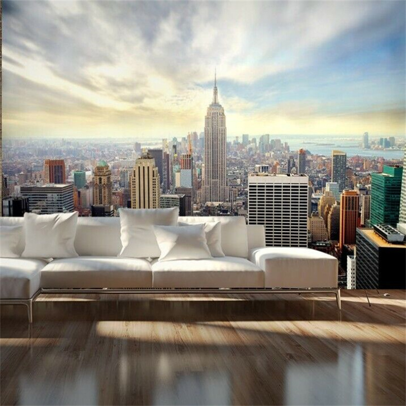 Factory Wholesale Price Custom Doors Deco Mural Wallpaper 3D Bedroom Murals