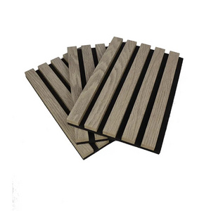 Interior Decoration Strip Sound Absorbing Fluted Panel Plank Acoustic Wood Wall Panels for Wall Panels Ceiling