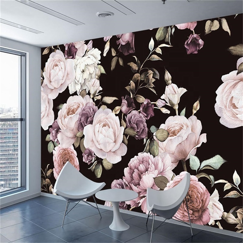 3D Wallpapers TV Background Wall Mural Vinal Wall Mural Peel And Stick Wall Mural Peonies