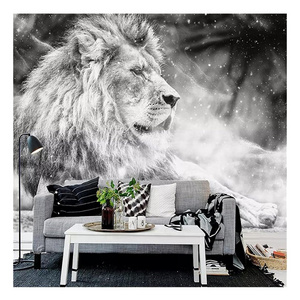 Safari Jungle Animals Wall Mural Self-adhesive Kids Wallpaper 3D Bedroom Murals