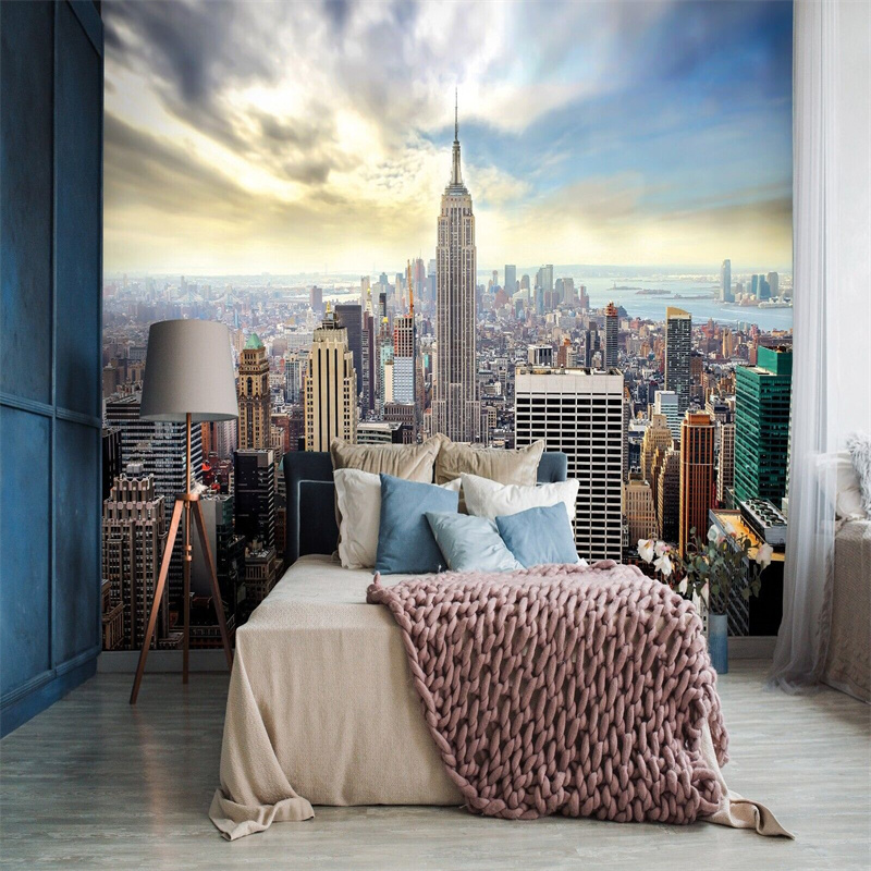 3D Mural Wallpaper For Girls Kids Room Decoration Backdropped City Mural