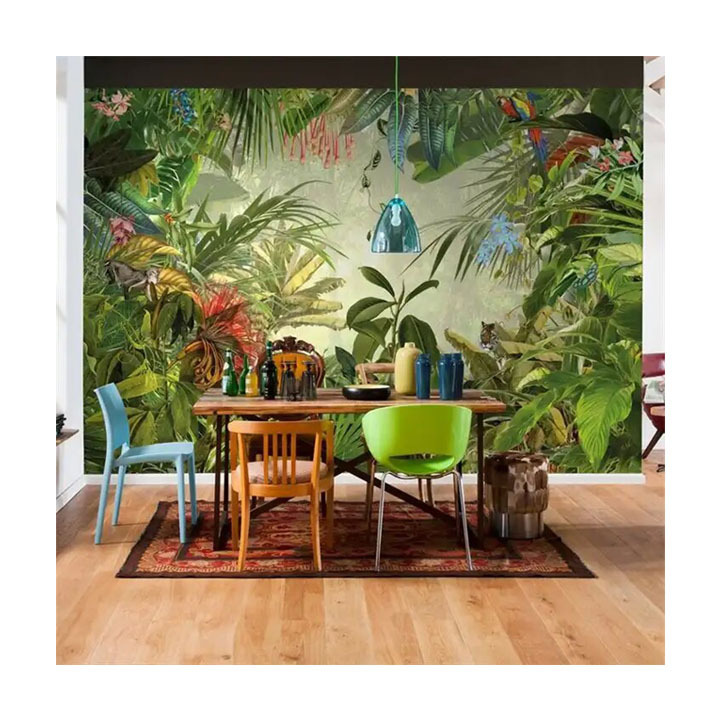 Jungle Wallpaper Floor Wallpaper Wall Papers Decor Wallpaper Wall Living Room 3D